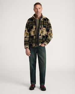 ALTERNATE VIEW OF MEN'S HARDING FLEECE JACKET IN GREEN TEA image number 6