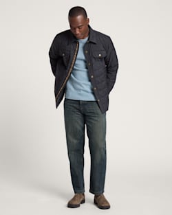 ALTERNATE VIEW OF MEN'S ARROYO CRINKLE QUILTED SHIRT JACKET IN BLACK image number 6