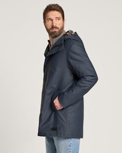 ALTERNATE VIEW OF MEN'S PACIFIC RAIN SLICKER IN NAVY image number 3