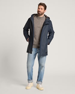 ALTERNATE VIEW OF MEN'S PACIFIC RAIN SLICKER IN NAVY image number 6