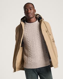 MEN'S BROTHERS CANVAS PARKA IN OLD OAK image number 1