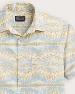 ALTERNATE VIEW OF MEN'S SHORELINE COTTON SHIRT IN BLUE SUNSET PASS image number 2