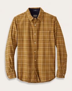 MEN'S MEN'S PLAID MERINO LODGE SHIRT IN BRONZE WINDOWPANE image number 1
