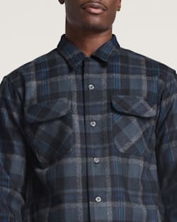 ALTERNATE VIEW OF MEN'S BOBBY RUIZ X PENDLETON BOARD SHIRT IN SLATE MULTI PLAID image number 4