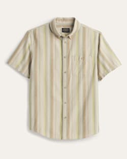 MEN'S SHORT-SLEEVE STRIPE BAYSIDE SHIRT IN TAN MULTI image number 1