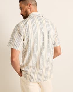 ALTERNATE VIEW OF MEN'S SHORT-SLEEVE LARAMIE SNAP-FRONT SHIRT IN LAUREL GROVE STRIPE image number 2