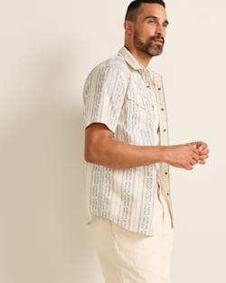ALTERNATE VIEW OF MEN'S SHORT-SLEEVE LARAMIE SNAP-FRONT SHIRT IN LAUREL GROVE STRIPE image number 3