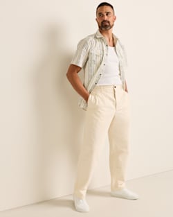 ALTERNATE VIEW OF MEN'S SHORT-SLEEVE LARAMIE SNAP-FRONT SHIRT IN LAUREL GROVE STRIPE image number 6