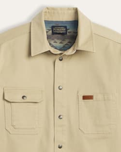 ALTERNATE VIEW OF MEN'S TWILL WORK SHIRT IN TAN/BRIDGE CREEK image number 3