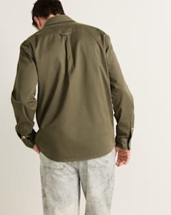 ALTERNATE VIEW OF MEN'S TWILL WORK SHIRT IN GREEN/PONDEROSA image number 2