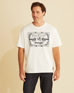 WRANGLER X PENDLETON MEN'S SHORT-SLEEVE LOGO TEE IN TOFU image number 1