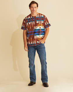 WRANGLER X PENDLETON MEN'S SHORT-SLEEVE PRINTED TEE IN BROWN MULTI image number 1