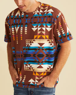 ALTERNATE VIEW OF WRANGLER X PENDLETON MEN'S SHORT-SLEEVE PRINTED TEE IN BROWN MULTI image number 4