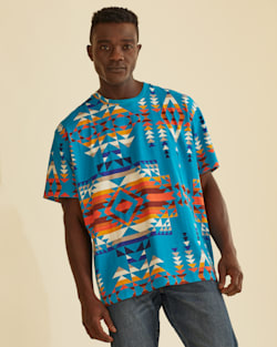 WRANGLER X PENDLETON MEN'S SHORT-SLEEVE PRINTED TEE IN TURQUOISE MULTI image number 1