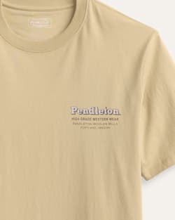 ALTERNATE VIEW OF MEN'S SHORT-SLEEVE DESCHUTES WESTERN GRAPHIC TEE IN RYE/BROWN image number 3