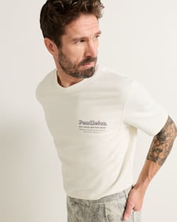 ALTERNATE VIEW OF MEN'S SHORT-SLEEVE DESCHUTES WESTERN GRAPHIC TEE IN WHITE/BROWN image number 4