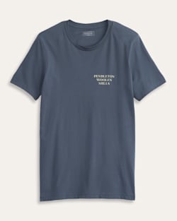 ALTERNATE VIEW OF MEN'S SHORT-SLEEVE BRIDGE CREEK GRAPHIC TEE IN VINTAGE NAVY/BLUE image number 2