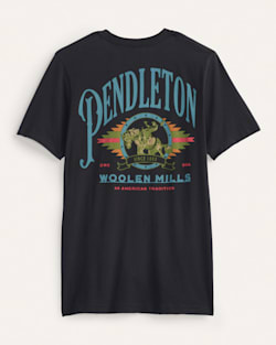 ALTERNATE VIEW OF MEN'S SHORT-SLEEVE WESTERN TRADITION GRAPHIC TEE IN VINTAGE BLACK/MULTI image number 2