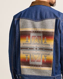 ALTERNATE VIEW OF MEN'S CULVER DENIM JACKET IN DARK DENIM/PONDEROSA image number 2
