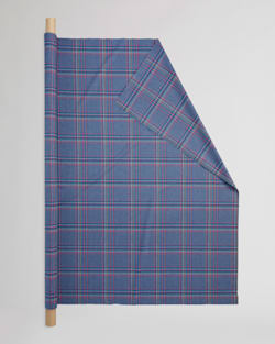 UMATILLA PLAID FABRIC IN BLUE MIX/FUCHSIA PLAID image number 1