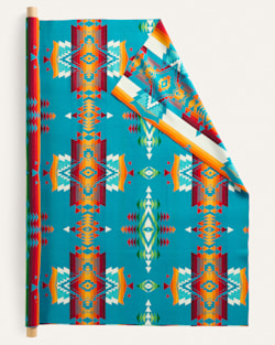 OVERALL HEAVYWEIGHT JACQUARD FABRIC IN TURQUOISE image number 1