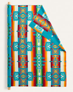 ALTERNATE VIEW OF OVERALL HEAVYWEIGHT JACQUARD FABRIC IN TURQUOISE image number 2