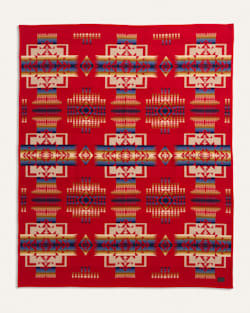 ALTERNATE VIEW OF CHIEF JOSEPH BLANKET IN SCARLET image number 3