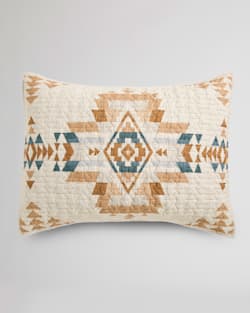 ALTERNATE VIEW OF ROCK POINT PRINTED COVERLET SET IN BIRCH MULTI image number 3