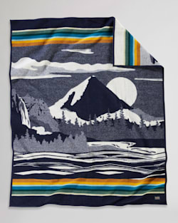 ALTERNATE VIEW OF PACIFIC WONDERLAND BLANKET IN NAVY MULTI image number 1