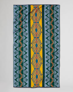 ALTERNATE VIEW OF WILDLAND HEROES SPA TOWEL IN TEAL image number 2