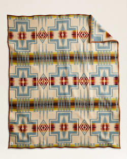 ALTERNATE VIEW OF HARDING JACQUARD BLANKET IN SHALE image number 3