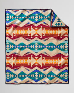 ALTERNATE VIEW OF LOS LUNAS BLANKET IN TAN MULTI image number 2