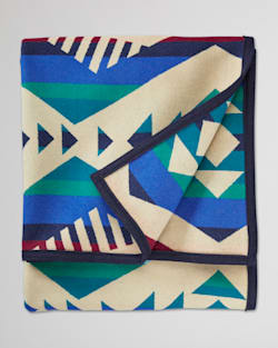 ALTERNATE VIEW OF LOS LUNAS BLANKET IN TAN MULTI image number 3