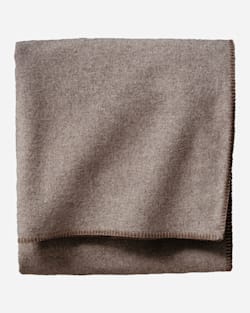 ECO-WISE WOOL SOLID BLANKET IN FAWN HEATHER image number 1