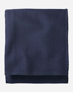 ECO-WISE WOOL SOLID BLANKET IN MIDNIGHT NAVY image number 1