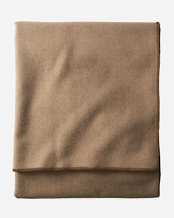 ECO-WISE WOOL SOLID BLANKET IN CAMEL image number 1