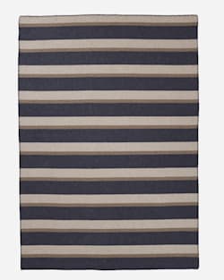 ALTERNATE VIEW OF ECO-WISE WOOL PLAID/STRIPE BLANKET IN MIDNIGHT NAVY STRIPE image number 2
