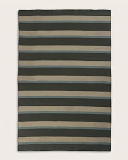 ALTERNATE VIEW OF ECO-WISE WOOL PLAID/STRIPE BLANKET IN OLIVE STRIPE image number 2