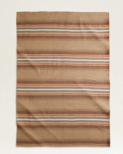 ALTERNATE VIEW OF ECO-WISE WOOL PLAID/STRIPE BLANKET IN SIENNA STRIPE image number 2