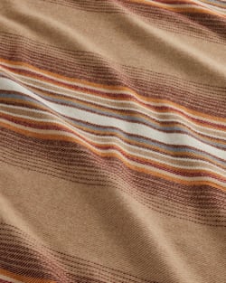 ALTERNATE VIEW OF ECO-WISE WOOL PLAID/STRIPE BLANKET IN SIENNA STRIPE image number 4
