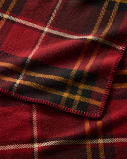ALTERNATE VIEW OF ECO-WISE WOOL PLAID/STRIPE BLANKET IN LODGE PLAID image number 3