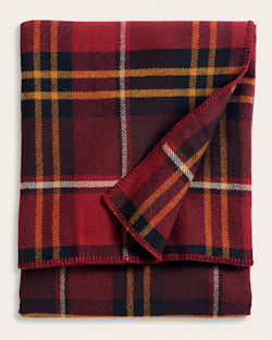 ALTERNATE VIEW OF ECO-WISE WOOL PLAID/STRIPE BLANKET IN LODGE PLAID image number 5