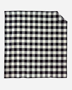 ECO-WISE WOOL PLAID/STRIPE BLANKET IN ROB ROY IVORY LAYING FLAT image number 2