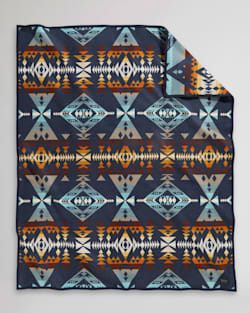 ALTERNATE VIEW OF DIAMOND PEAK BLANKET IN NAVY image number 1