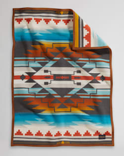 NIKE N7 SEVEN GENERATIONS CRIB BLANKET IN TURQUOISE image number 1