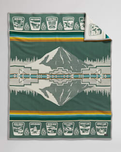 FOREVER OREGON BLANKET IN GREEN image number 1