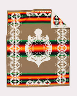 ADDITIONAL VIEW OF CREATION TURTLE BLANKET IN WHITE MULTI image number 2
