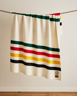 GLACIER NATIONAL PARK BLANKET IN WHITE image number 1