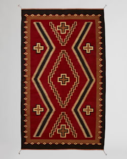 ESPANOLA DAZZLER RUG IN RED/BLACK image number 1