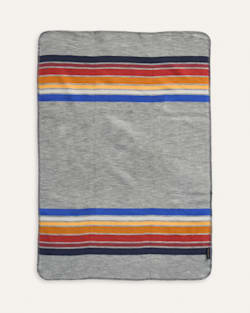 ALTERNATE VIEW OF YOSEMITE ORGANIC COTTON BABY BLANKET IN GREY image number 4